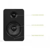 KANTO AUDIO YUP6 Pasyvūs Lentyniniai Garsiakalbiai Pora - 1 inch Šilko Kupolo Aukštų Dažnių Garsiakalbis ir 5.25 inch Kevlaro Žemų Dažnių Garsiakalbis - Juoda