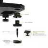 Kanto Audio 26 Tall Fillable Speaker Stands su izoliacinėmis kojelėmis - juodi (pora)