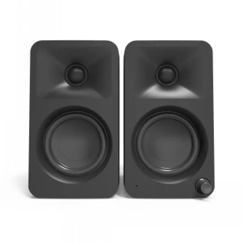 KANTO AUDIO 100W aktyvūs etaloniniai staliniai garsiakalbiai su Bluetooth - juodi, pora (įskaitant Type C maitinimo laidą)