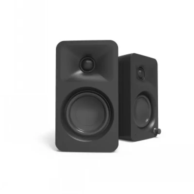 KANTO AUDIO 100W aktyvūs etaloniniai staliniai garsiakalbiai su Bluetooth - juodi, pora (įskaitant Type C maitinimo laidą)