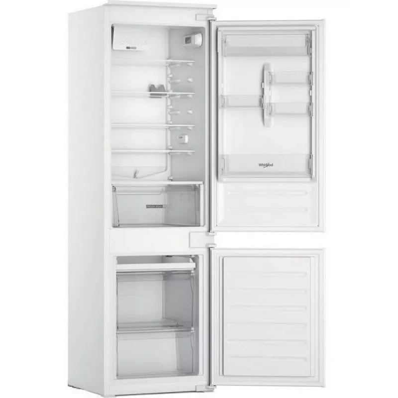 Whirlpool WHC18D011B1 Įmontuojamas šaldytuvas-šaldiklis, 275 L, F energijos klasė, Low Frost, juodas