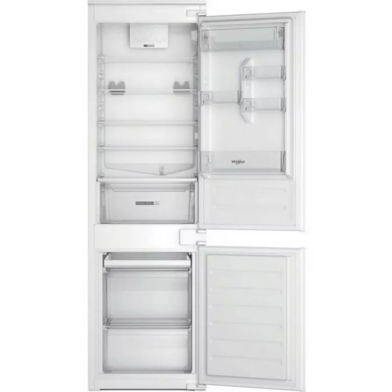 Whirlpool WHC18D011B1 Įmontuojamas šaldytuvas-šaldiklis, 275 L, F energijos klasė, Low Frost, juodas