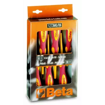 BETA 1273MQ-D6 10 dalių izoliuotų atsuktuvų rinkinys 1000V VDE