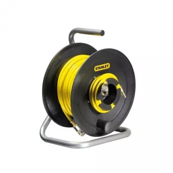 STANLEY Pneumatinis žarnos būgnas 20m 8x12mm Automatinis atsukimas Montavimui ant sienos
