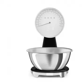 SMEG Analoginės ir skaitmeninės virtuvinės svarstyklės juodos KSF01BLWW