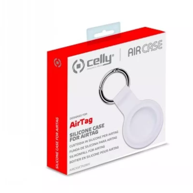 CELLY AIRCASETAG - AirTag Silicone Case - White