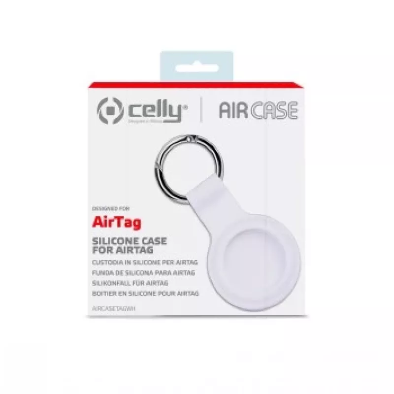 CELLY AIRCASETAG - AirTag Silicone Case - White