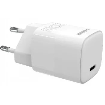 CELLY TC1USBC20WEVOWH USB-C sieninis įkroviklis 20W baltas