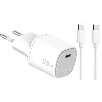 CELLY UP TC 1 USB-C 25W + C to C laidas