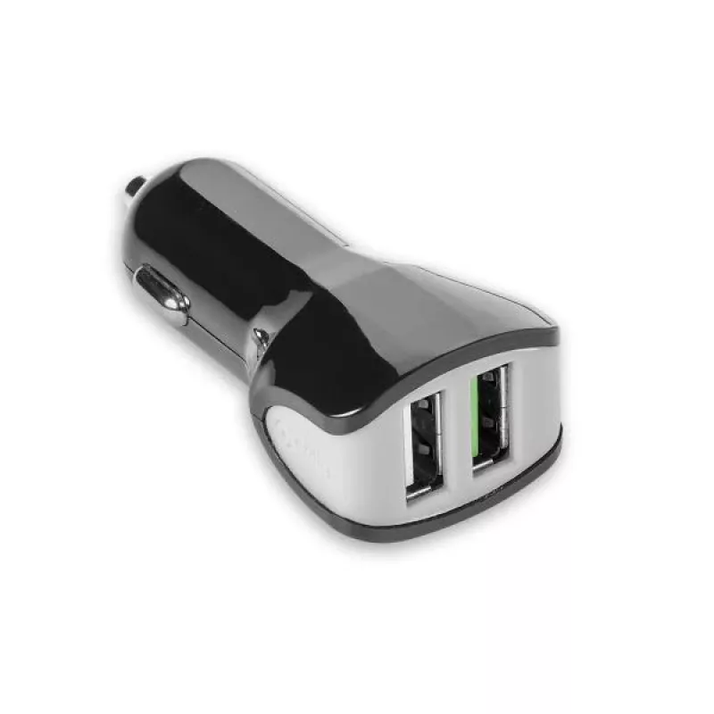CELLY TURBO Automobilinis įkroviklis 2 USB 2.4A Juodas