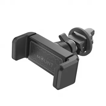 CELLY Mount Vent 360 automobilinis laikiklis - universalus išmaniojo telefono laikiklis ant ventiliacijos grotelių su 360° sukimu - juoda
