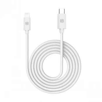 CELLY Lightning į USB-C laidas 60W - 1,2m Baltas MFi sertifikuotas
