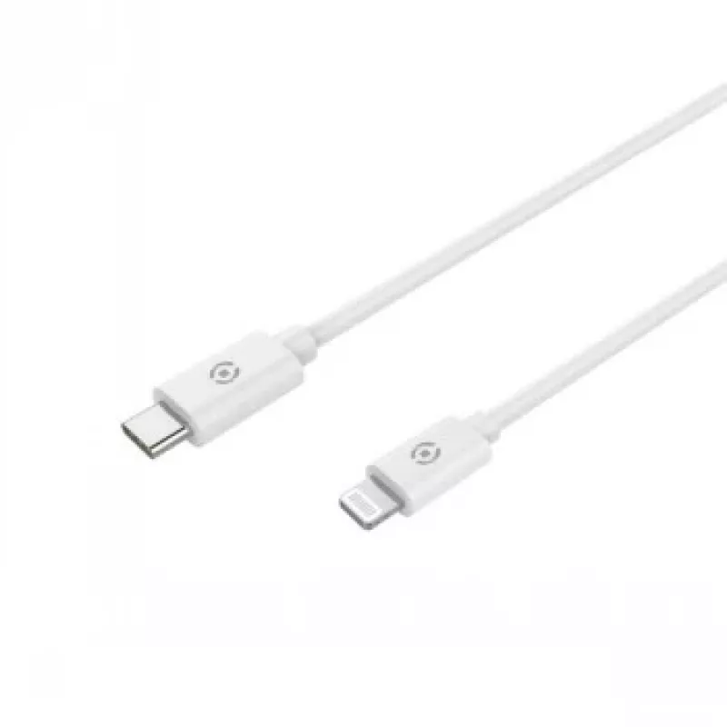 CELLY Lightning į USB-C laidas 60W - 1,2m Baltas MFi sertifikuotas