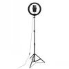 CELLY Ring Professional Tripod with Light - 160cm, 10 inch LED Ring Light, USB Powered, Black