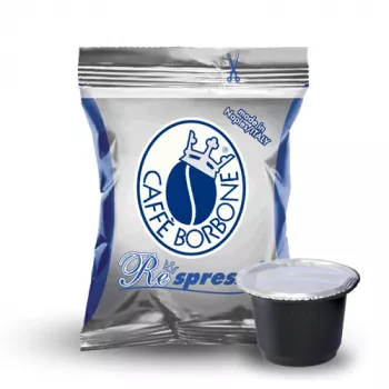 Caffè Borbone Respresso Miscela Blu 100 kapsulių, skirtų Nespresso Original Line, po 5 g, vidutinis skrudinimas
