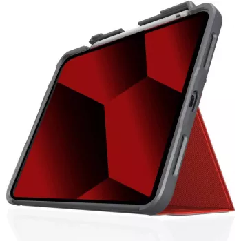 STM Dux Plus Dėklas, skirtas Apple iPad 10,9 colių (10-os kartos, 2022) - Raudonas / Skaidrus - Didmeninė pakuotė