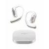 Shokz OpenFit Pro White - Atviros ausies tikrai belaidės ausinės su DirectPitch technologija, Bluetooth 5.3, IP54, 28h baterija