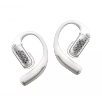 Shokz OpenFit Pro White - Atviros ausies tikrai belaidės ausinės su DirectPitch technologija, Bluetooth 5.3, IP54, 28h baterija