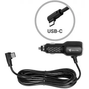 NAVITEL USB-C automobilinis kroviklis 18W PD QC 3.0 greitasis įkrovimas juodas