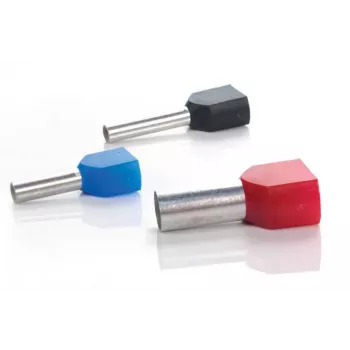 TRYTYT Izoliuota dviguba bato tipo ferulė 2x6mm² geltona (100 vnt.) DUID-2X6,0-14ZO