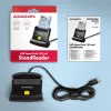 AXAGON CRE-SM4NC USB-C Smart Card Stand Reader - Juoda