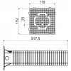 KOPOS MDZ-300_KB Montavimo plokštė izoliuotiems fasadams 300x300 mm pilka