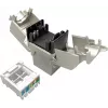 Solarix Cat.6A STP RJ45 Keystone Jack Toolless SXKJ-10G-STP-RAL-SA