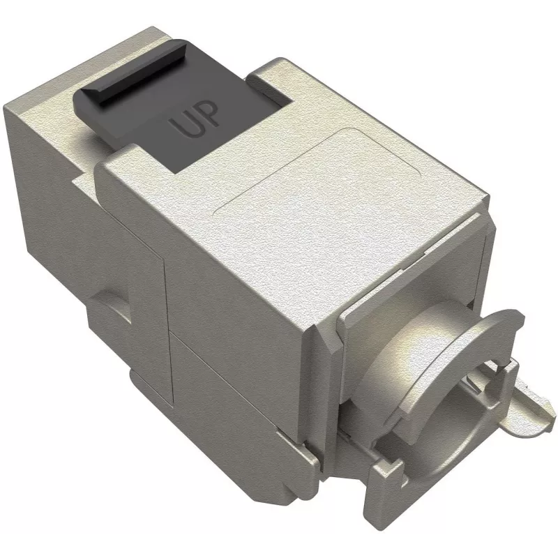 Solarix Cat.6A STP RJ45 Keystone Jack Toolless SXKJ-10G-STP-RAL-SA