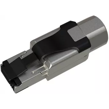 SOLARIX Pramoninis RJ45 Cat.6A STP Įrankiams nereikalaujantis Jungtis, 1 Vnt., Juoda/Sidabrinė