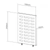 NewStar Media Player Holder, skirtas NS-WMB200/WMB300 meniu lentų serijai - juoda