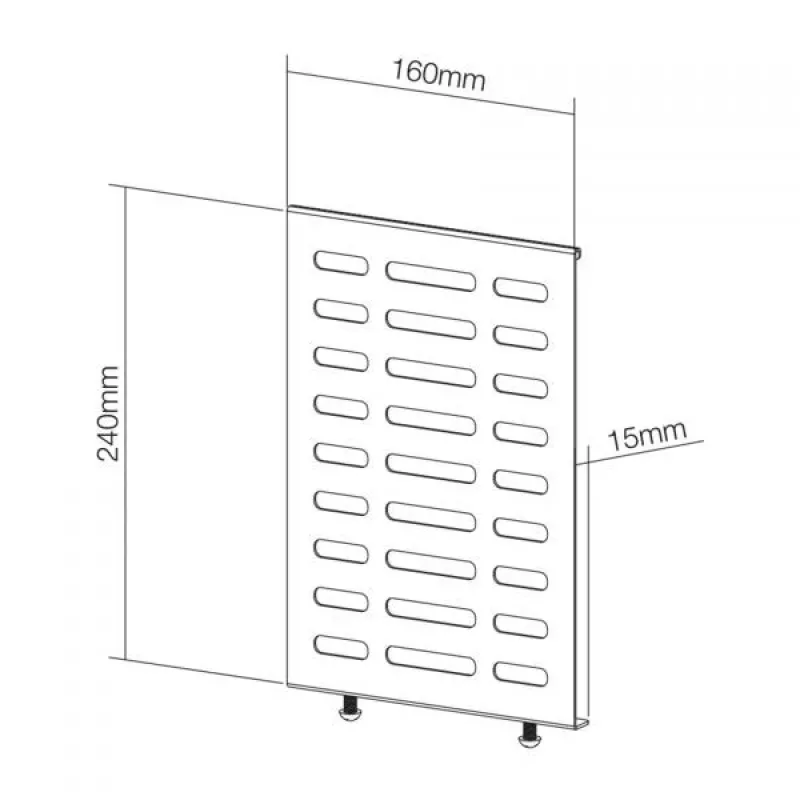 NewStar Media Player Holder, skirtas NS-WMB200/WMB300 meniu lentų serijai - juoda