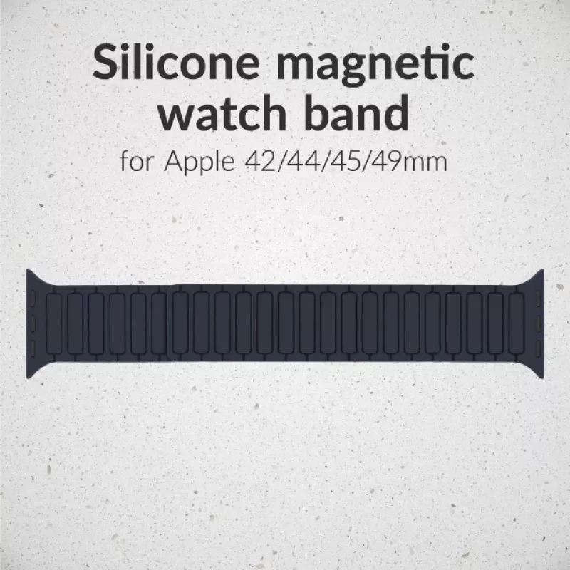 Mobilize Silicon Watch Band - Magnetic - for Apple 42/44/45/49mm - Blue