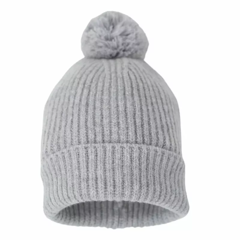 Lodger 100% Merino Wool Baby Hat Drizzle Grey 6-12 Months