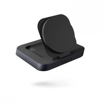 ZENS Magnetic Nightstand Charger - 20W belaidis įkrovimo stovas, skirtas iPhone ir AirPods (juodas)