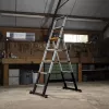 Batavia 7065240 Teleskopinės kopėčios 205 cm, 150 kg apkrova, anoduotas aliuminis, sidabrinė/juoda