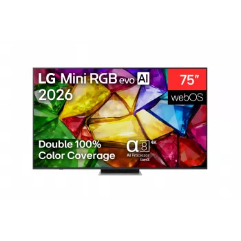 LG 75MRGB87B3B 75 colių 4K QNED Mini LED išmanusis televizorius