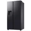 Samsung RS80F64KEFEO American Style Šaldytuvas-Šaldiklis, 615L, Total No Frost, Vandens ir Ledų Dozatorius su Vandentiekiu, Refined Steel