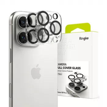 Ringke Camera Protector 2-Pack, skirtas iPhone 16 Pro / 16 Pro Max, skaidrus
