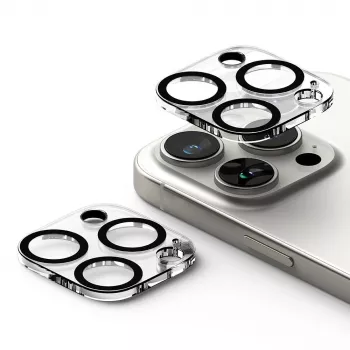 Ringke Camera Protector 2-Pack, skirtas iPhone 16 Pro / 16 Pro Max, skaidrus