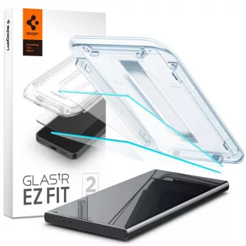 Spigen Glas.tR EZ Fit grūdinto stiklo ekrano apsauga, skirta Samsung Galaxy S24 Ultra - 2 vnt. pakuotė
