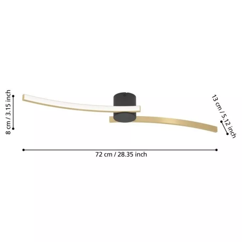 EGLO AIETA LED lubinis šviestuvas 12W 1200lm 3000K Baltas