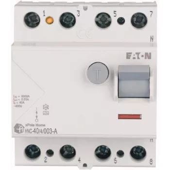 EATON HNC-40/4/003-A 40A 4P 30mA Type A RCCB Diferencialinis grandinės pertraukiklis 6kA