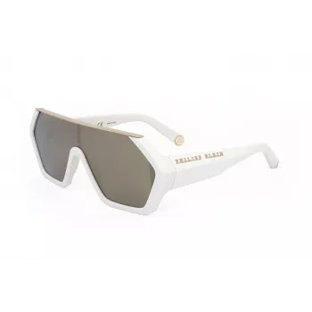 Philipp Plein moteriški akiniai nuo saulės SPP047-3GFG Oversized Geometric Acetate UV400