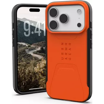 UAG Civilian MagSafe dėklas, skirtas iPhone 15 Pro – oranžinis