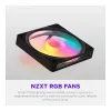 NZXT F140 RGB 140mm juodas ventiliatorius