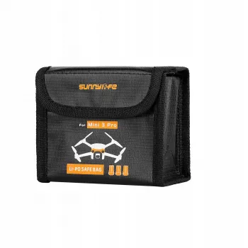SUNNYLIFE Dėklas baterijoms, skirtas DJI Mini 3 Pro / Mini 4 Pro – talpina 3 Li-Po baterijas (juodas)