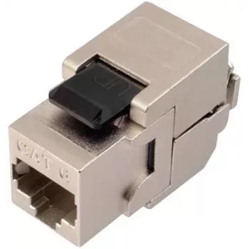 SOLARIX Cat.6 STP RJ45 Keystone modulis, beįrankis IDC, juodas