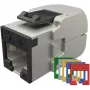 SOLARIX Cat.6 STP RJ45 Toolless Keystone Module - Metallic
