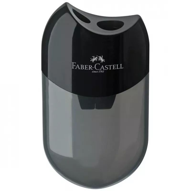 Faber-Castell Pencil Sharpener - 2 Holes - Black