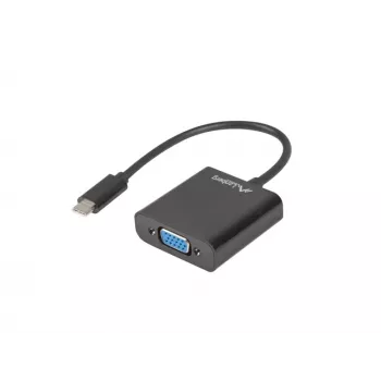 LANBERG AD-UC-VG-01 USB Type-C į VGA adapteris 15cm juodas